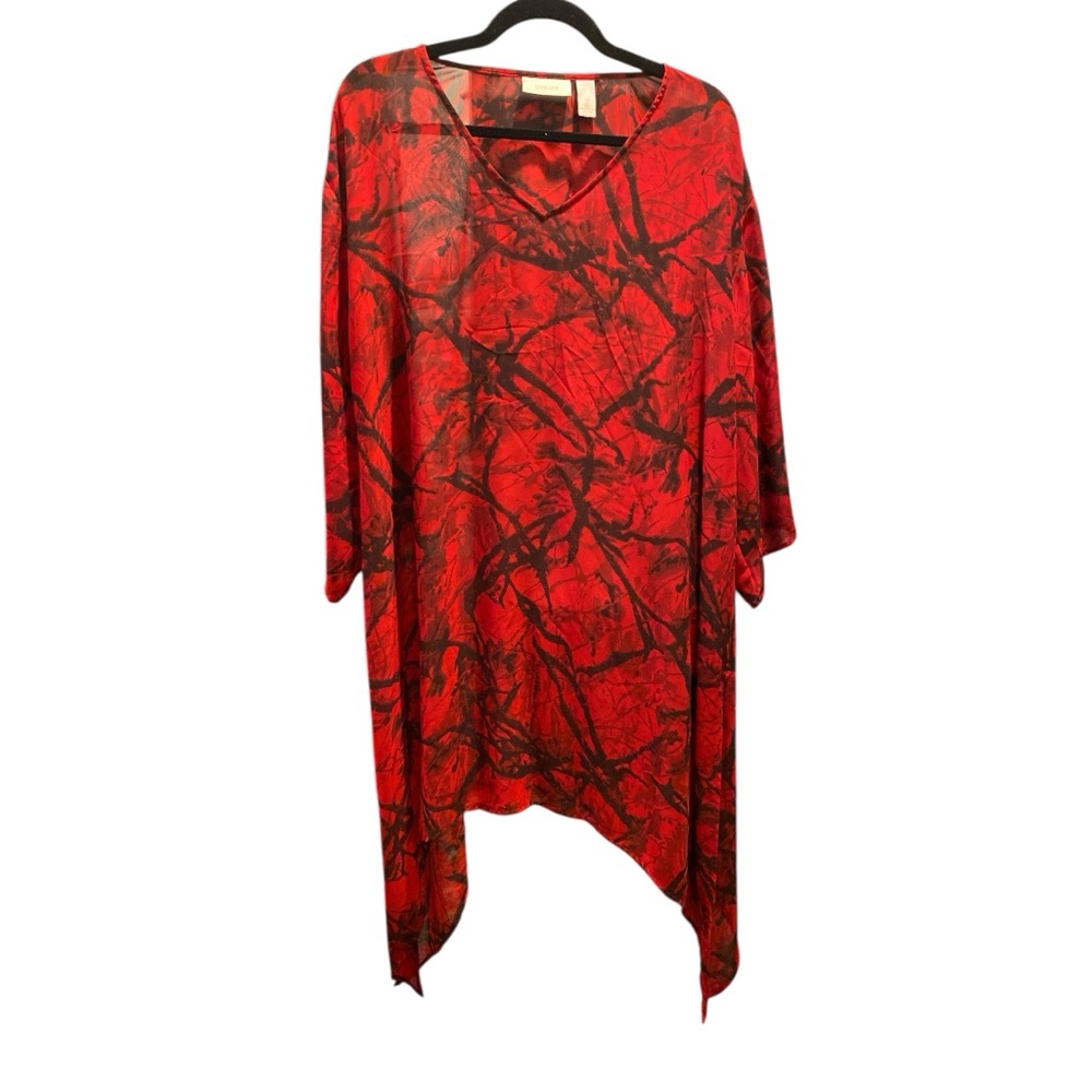 Chico’s Daring Brandy Long Tunic Size 14